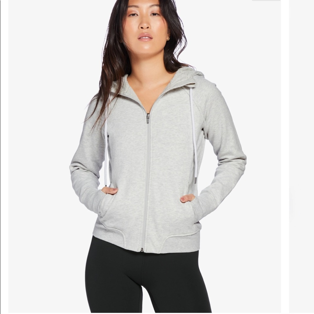 Women's Gray Zip-Up Hoodie